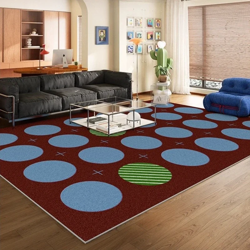 Dopamine Color Living Room Decoration Carpet Large Area Rugs for Bedroom Washable Lounge Floor Mat Anti-slip Cloakroom soft Rug