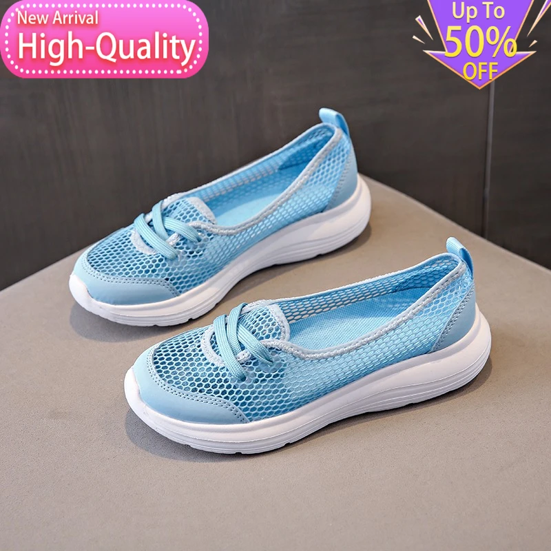 

Новые летние женские повседневные кроссовки из сетки: прочные, легкие и устойчивые спортивные туфли, дышащие и поддерживающие, мягкие для ходьбы