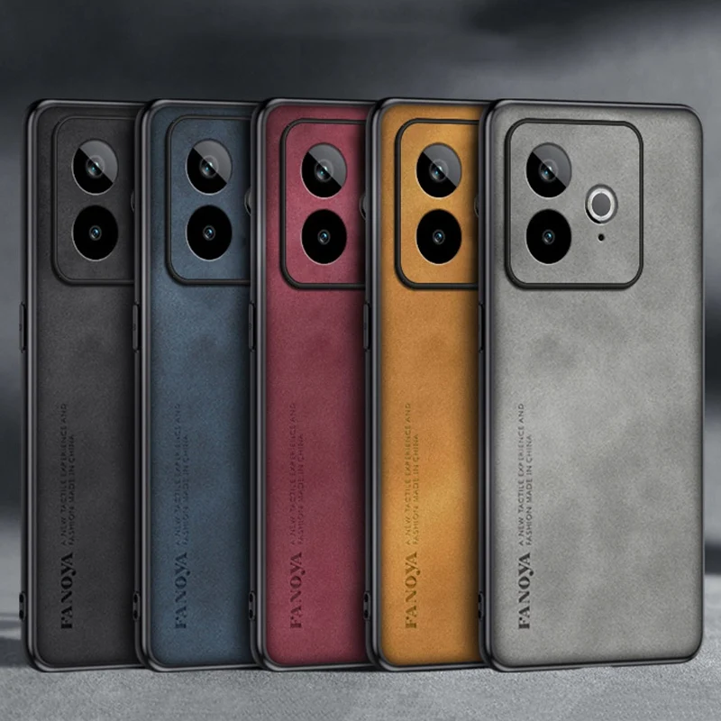 ل Realme GT7 GT 7 T حافظة فاخرة بو الجلود جراب هاتف ل Realme GT 7T GT7T 5G الغطاء الخلفي سيليكون للصدمات الحماية الكاملة #6