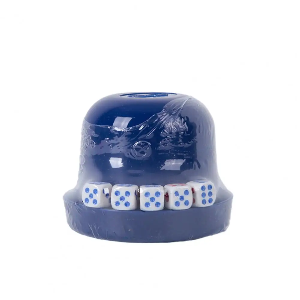 Ensemble de dés à bord rond résistant à l'usure, tasse confortable, sensation de main, jeu de table, bar, club, KTV, 8x7.5cm, 1 ensemble