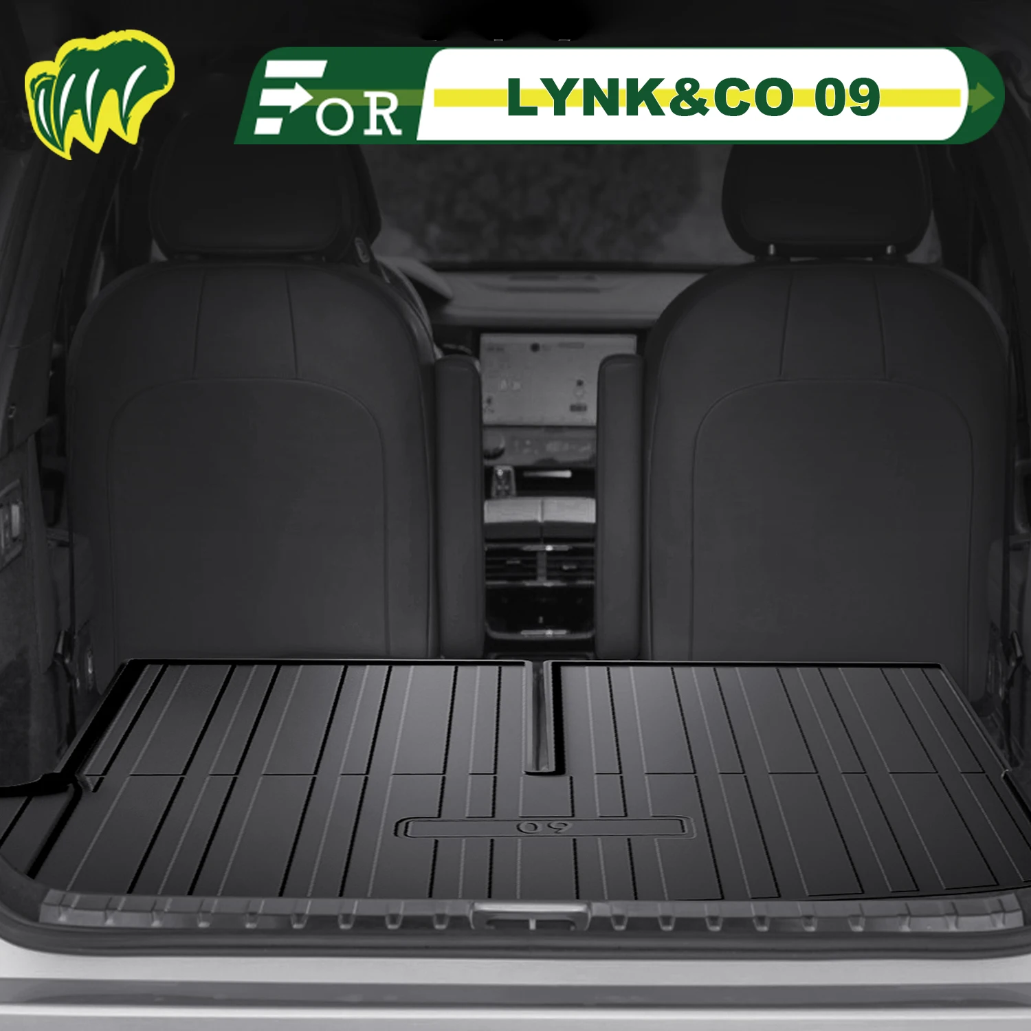 

For LYNK&CO 09/EMP 2021-2025 TPE Custom Fit Car Trunk Mat All Season Cargo Mat 3D Shaped Trunk Liner Rear Trunk Protection Mat