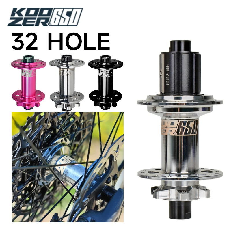 

Koozer 650 32-hole Boost Hub 9 Pawls 270 Clicks Front 15x110 Rear 12x148 12x142 141mm QR 12v Micro Spline HG XD for Mtb Bike