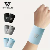 WRELS 1/2PCS Sports Wrist Guard Breathable Sweat Absorbing Wrist Band Men Lightweight Basketball Volleyball Fitness Wristbands