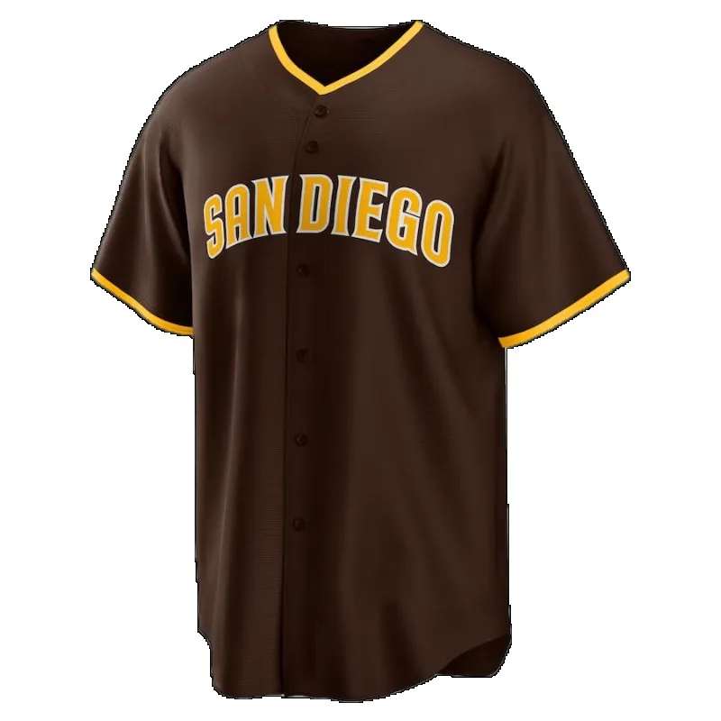 San Diego Padres Baseball Jersey Comfortable Sportswear Quick-Dry Embroidered Shirt Competition Uniform Unisex Short Sleeve Top