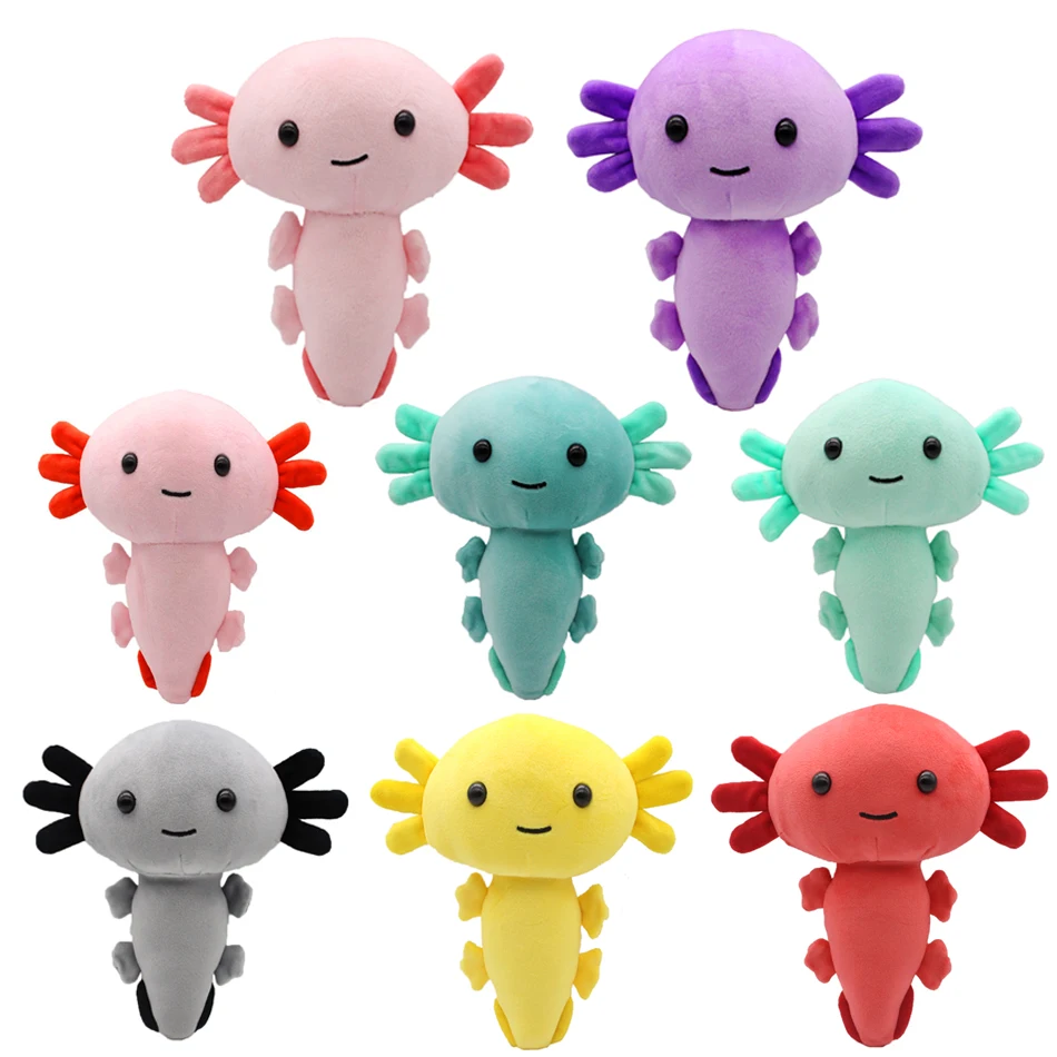 Axolotl Plush Toy Kawaii Animal Axolotl Plushies Figure Doll Toy Cartoon Axolotl Stuffed Doll Gifts For Kids Girls Pillow Toys