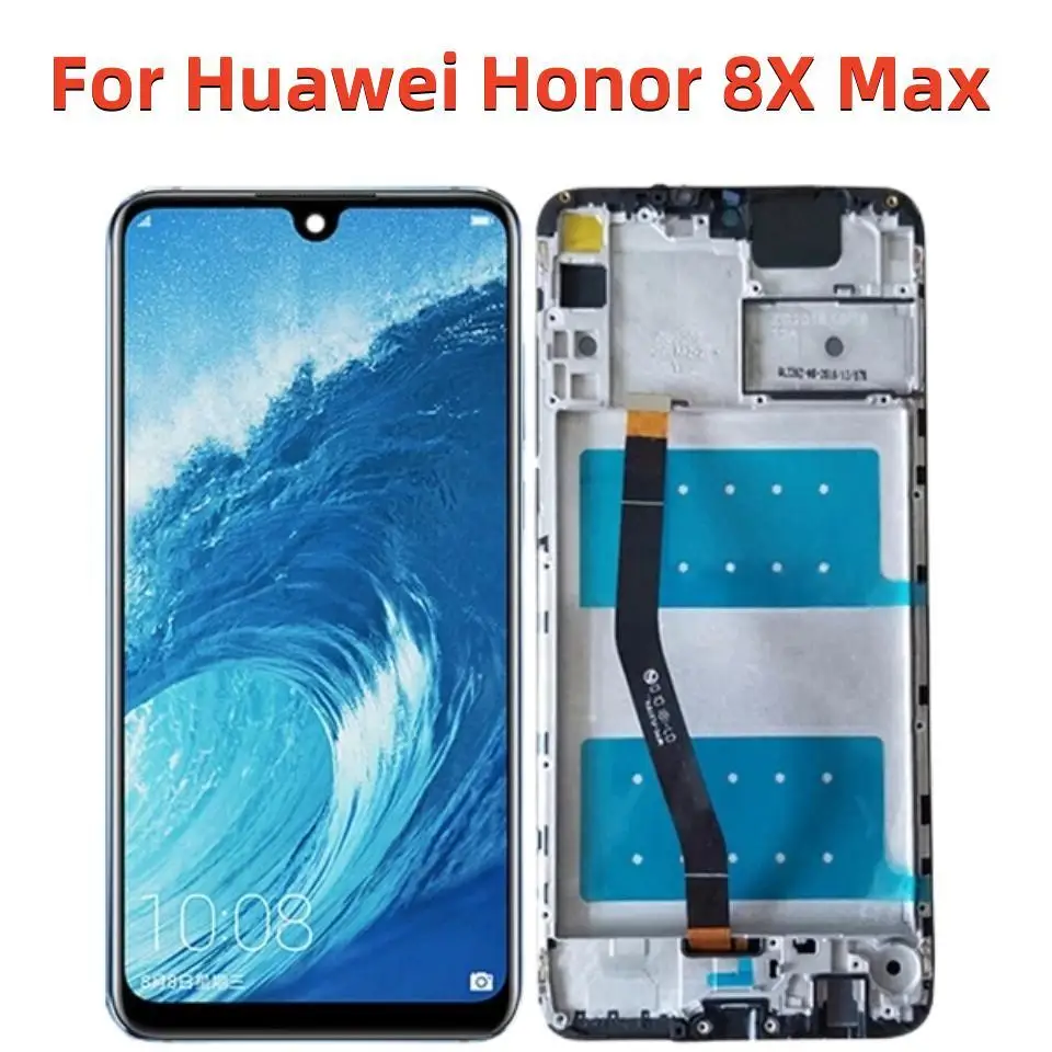 

7.12''Original For Huawei Honor 8X Max Display ARE-AL00 L22HN AL1 With Frame Touch Screen Digitizer Assembly For Honor 8xmax LCD