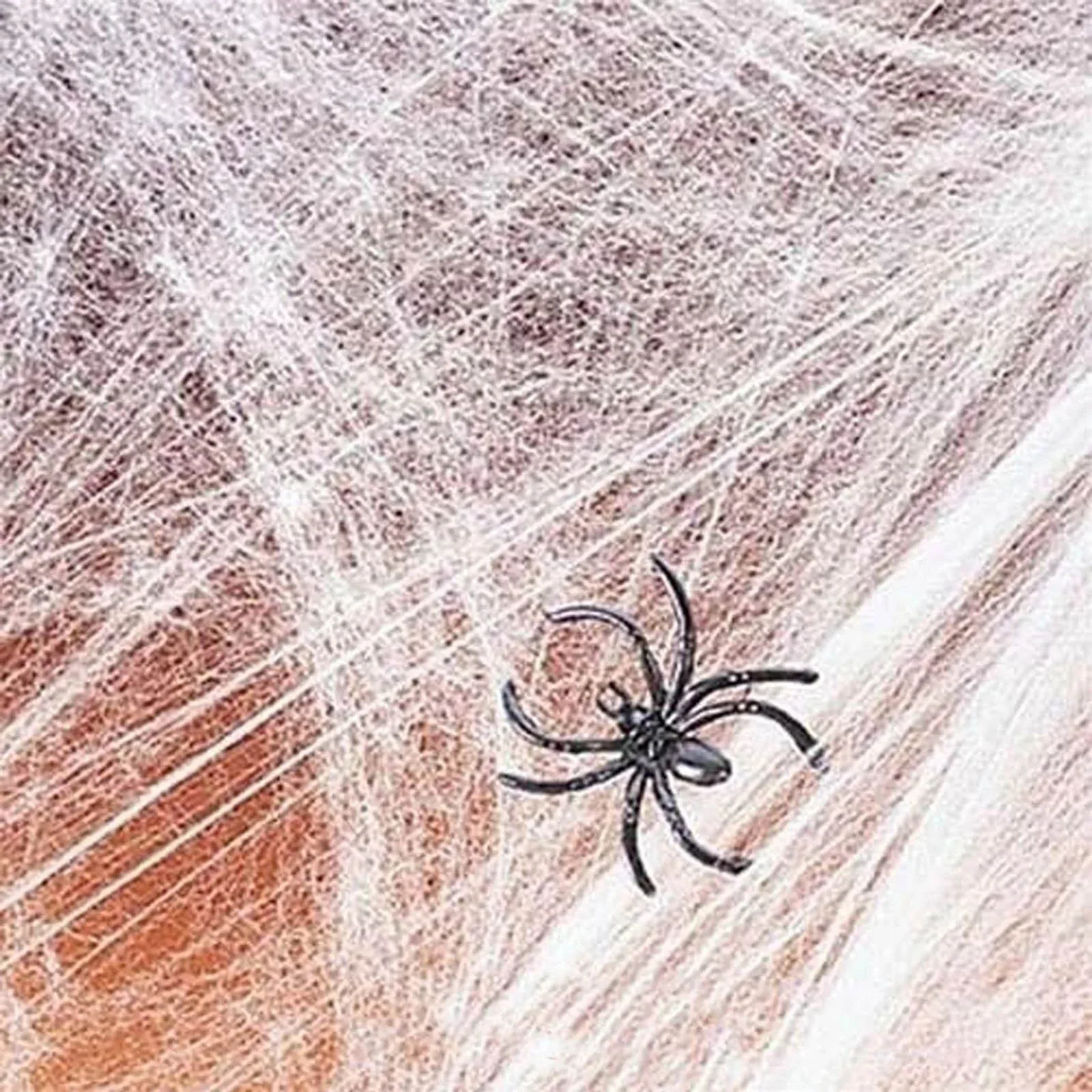 1/3/5pcs 40g With 4 Fake Spider, Halloween Decorations Spider Net White Stretchable Cobwebs, Outdoor Atmosphere Props, Gift