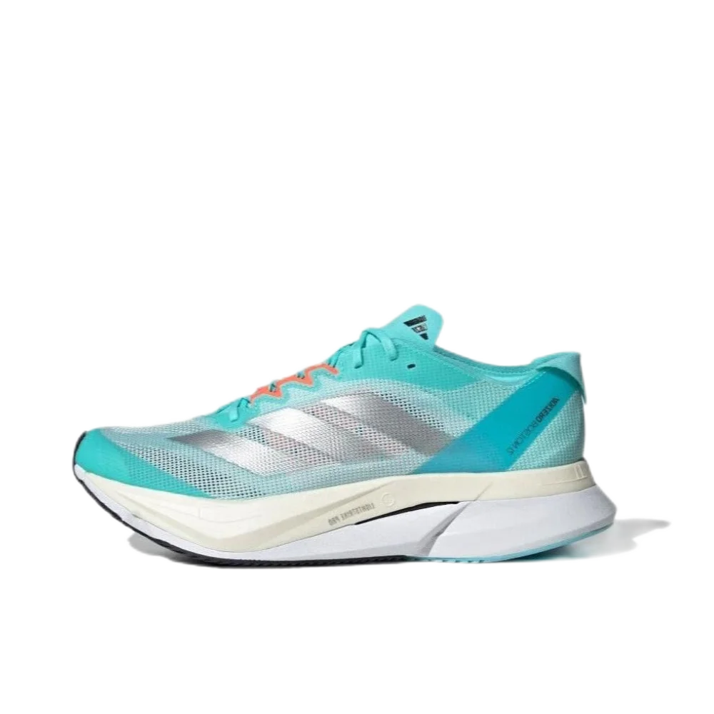 Adidas nuevo ADIZERO BOSTON 12 zapatillas de deporte para hombre y mujer invierno transpirable absorción de impacto antideslizante zapatillas para correr maratón azul