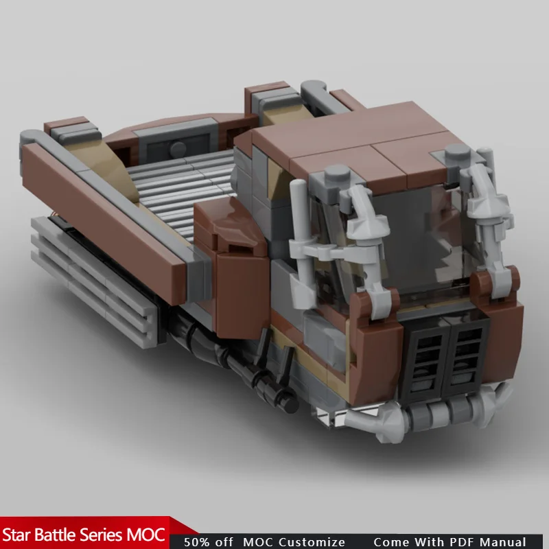 195 PCS Star Fighting CM-55 Cargo speeder MOC Customize Modular Building Block Creative Design Simple DIY Holiday Toy Gifts