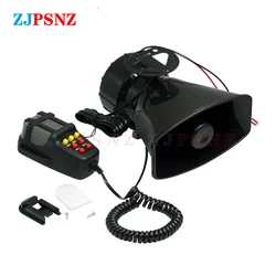 12V 7Sound 6Sound 1Sound Super Loud Car Auto Warning Alarm Police Fire Siren Air Bugle PA Super Speaker Siren Air Horn Megaphone