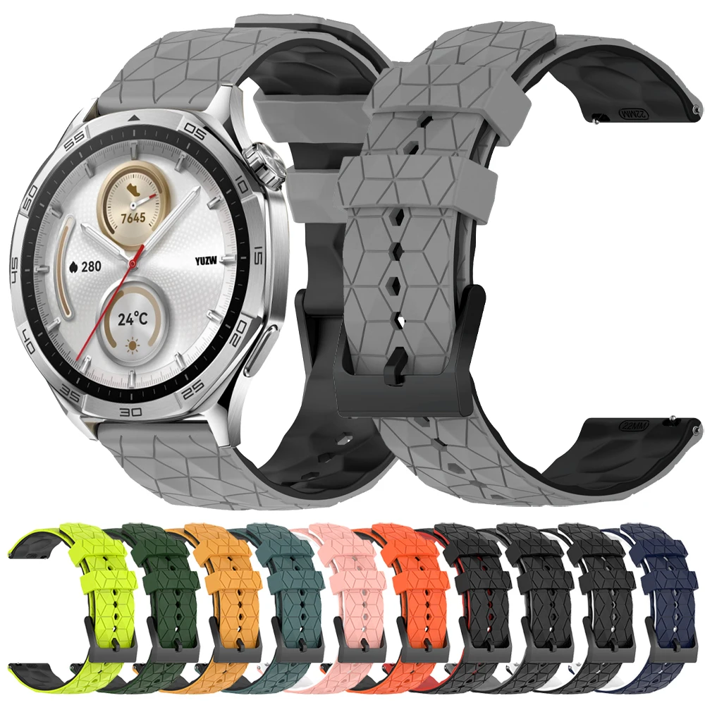 22 مللي متر 20 مللي متر سيليكون حزام لساعة هواوي سيليكون الفرقة GT 5 4 46 مللي متر ساعة 4 برو GT 3 2 برو الأساور الرياضية سوار الساعة الذكية