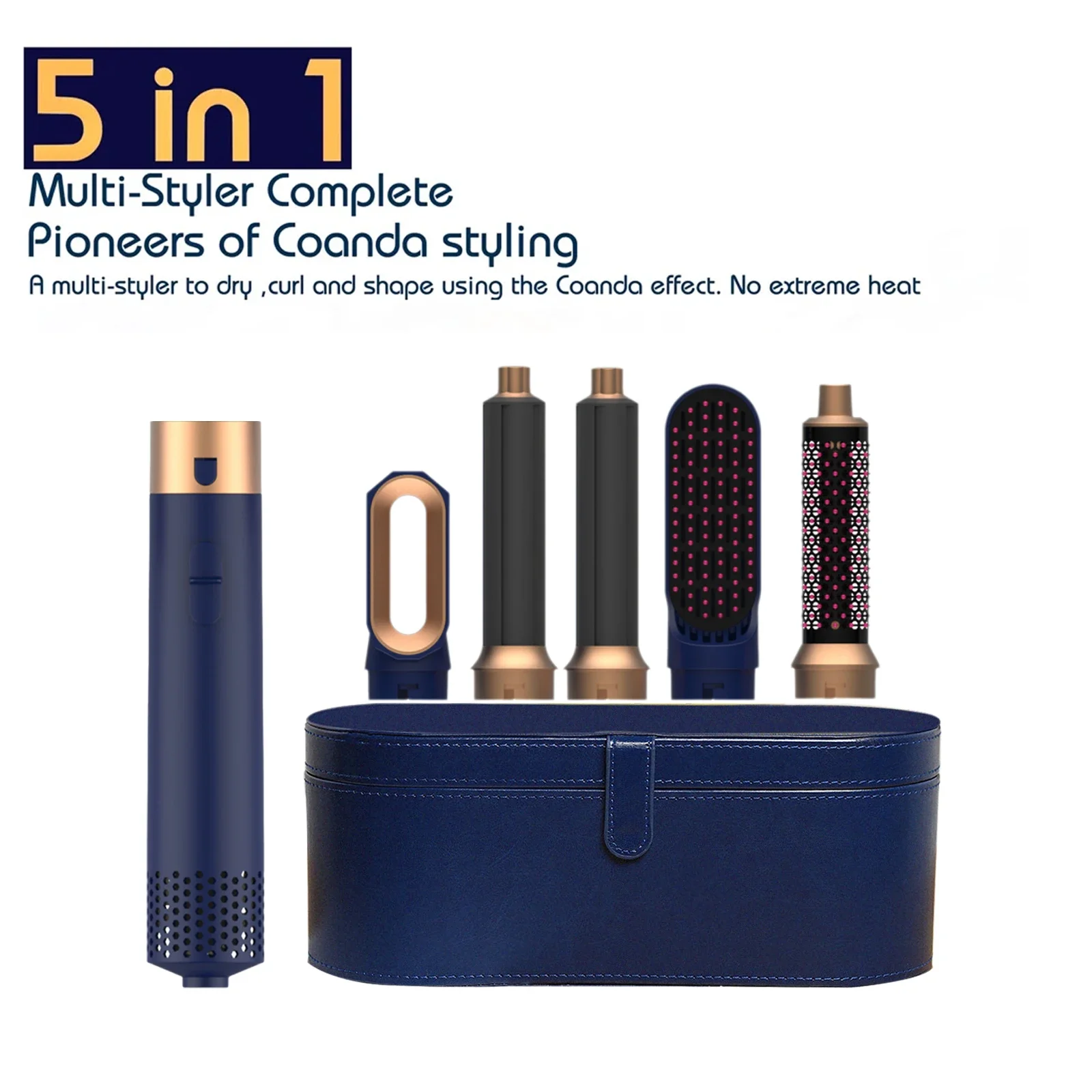 Hair Dryer Multi Hair Styler 5 In1 Curling Iron Hair Straightener With Hair Brush Hairdryer  Hair Dryer Hair Multi Styler