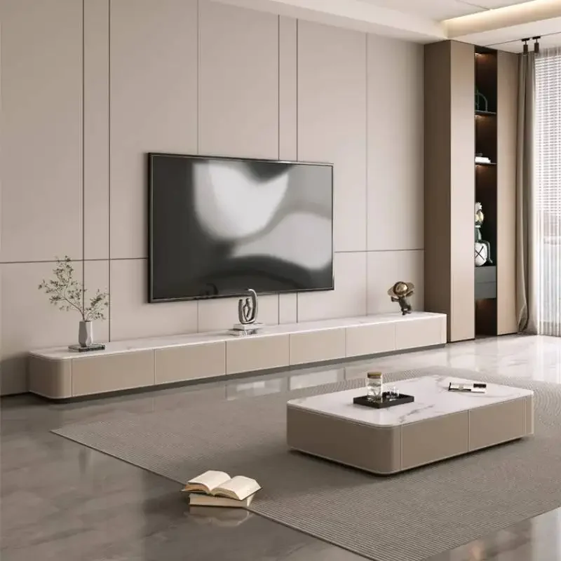 Fashionable Compact Sleek Tv Cabinet Contemporary Functional Low Spacious Tv Cabinet Mueble Television Living Room Furniture