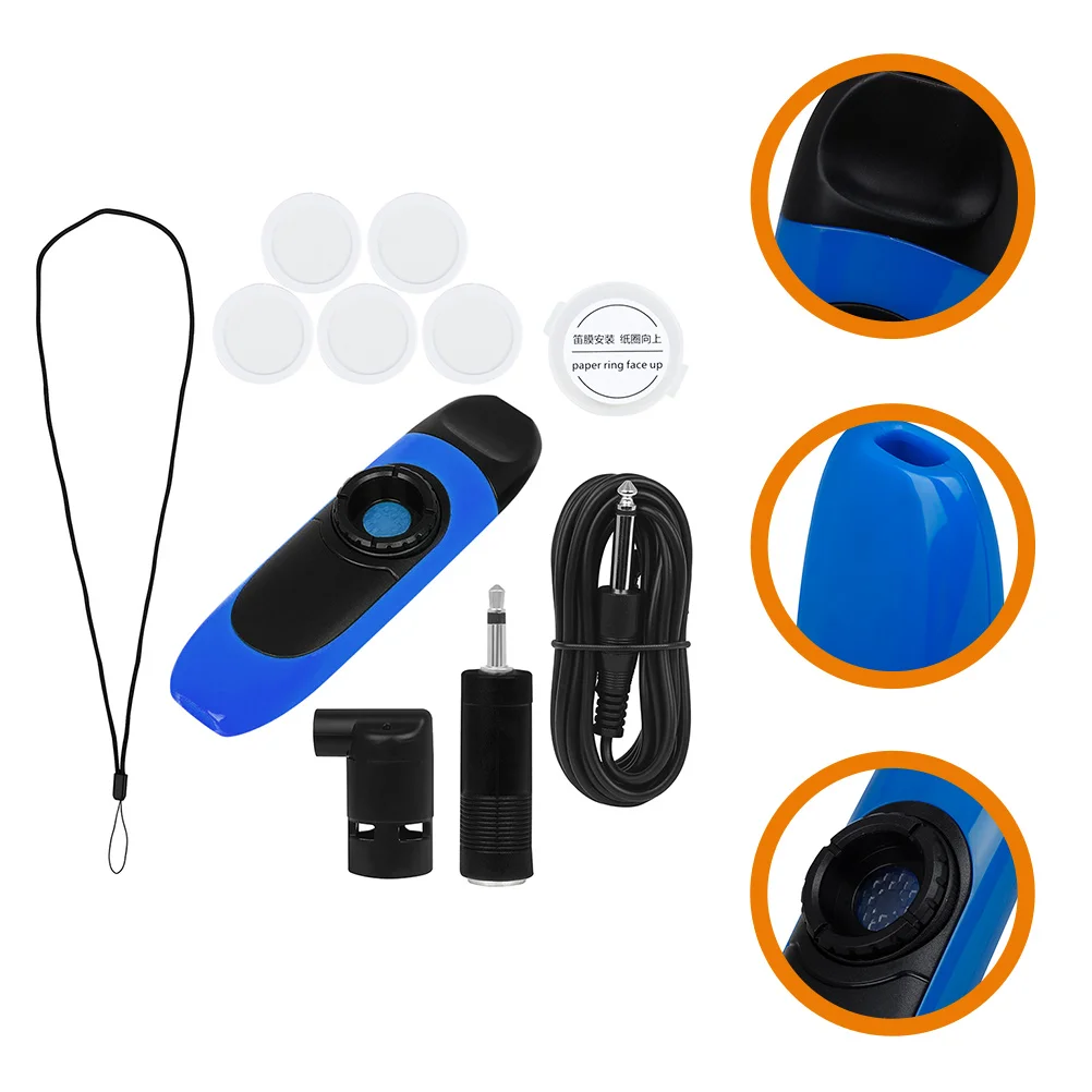 

1 Set Electric Kazoo For Adults Kids Professional Musical Instrument Flute Diaphragms Connecting Wire Adapter Clear Sound Kazoo