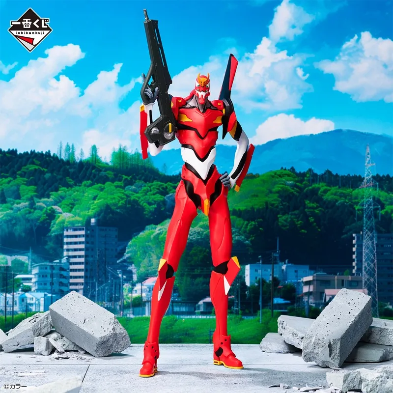 In Stokc Bandai Ichiban Megaipmpact Evangelion Asuka Langley Soryu EVA Unit 02 Shinsoku Bardiel Anime Figure Action Model Toys