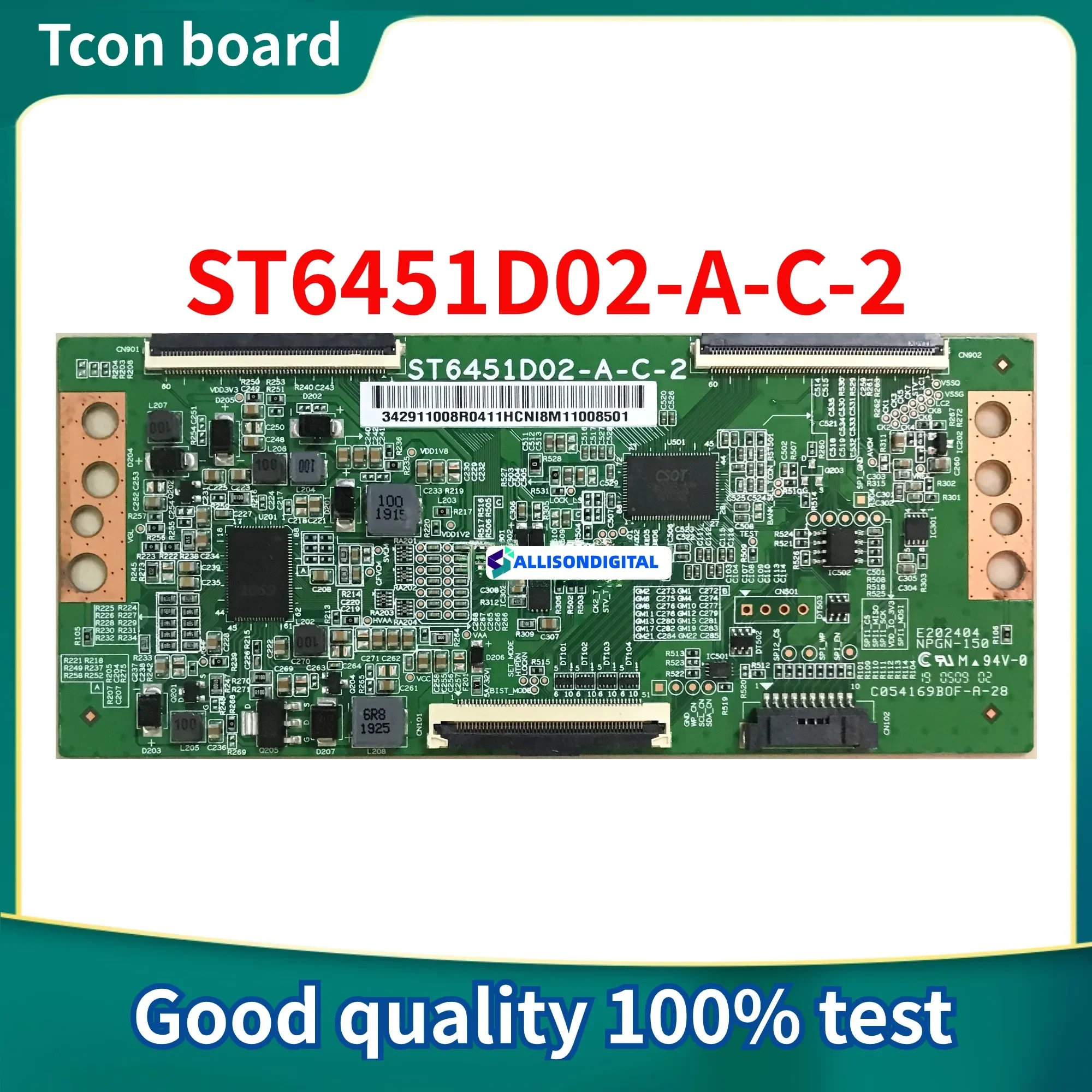 New Original for Xiaomi L65M5-EA Logic Board Tcon ST6451D02-A-C-2 65 Inch 4K