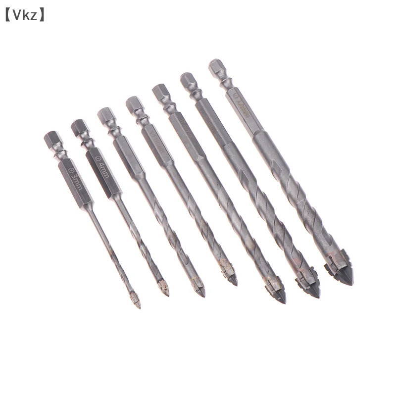 New Four-Flute Sawtooth Eccentric Drill Bit Professional Carpentry Tools For Glass Ceramic Concrete Brick Metal Drill Bit Set