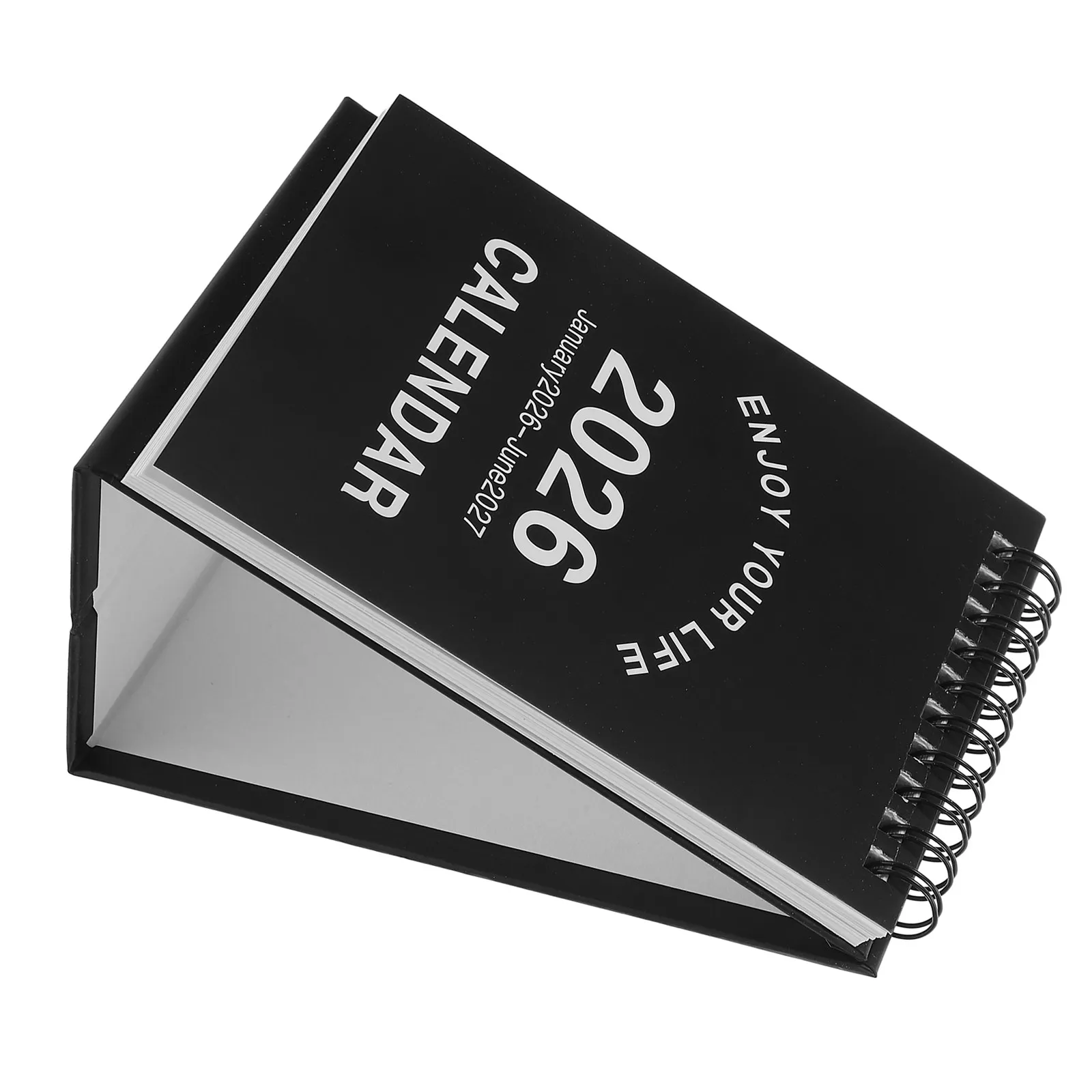

Mini Desk Calendar 2026 Compact Standing Flip Monthly Desk Calendar Planner Black for Office Home School Daily Use Monthly