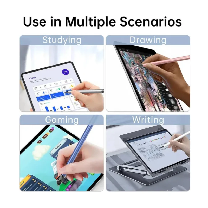 2-in-1 Stylus Pen High Sensitivity Disc Tip Rubber Tip Touch Pencil Suitable for Apple iPhone iPad Android Samsung Tablet Phone view 5