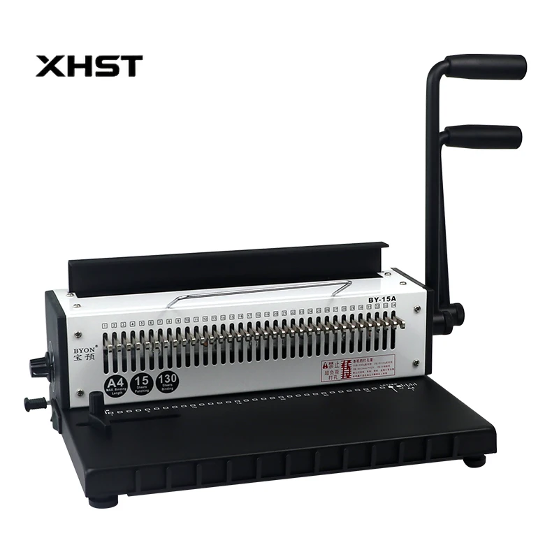 

BY-15A Small Double-Handle Wire Binding Machine Convenient Operation with Magnetic Press for School or Office Use