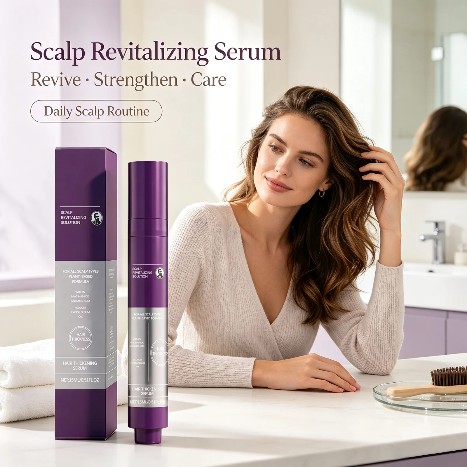 Scalp Revitalizing Essence Nourish Scalp Reduce Hair Breakage Strengthen Hair Root Oil Control Repair Fragile Hair Follicle Care