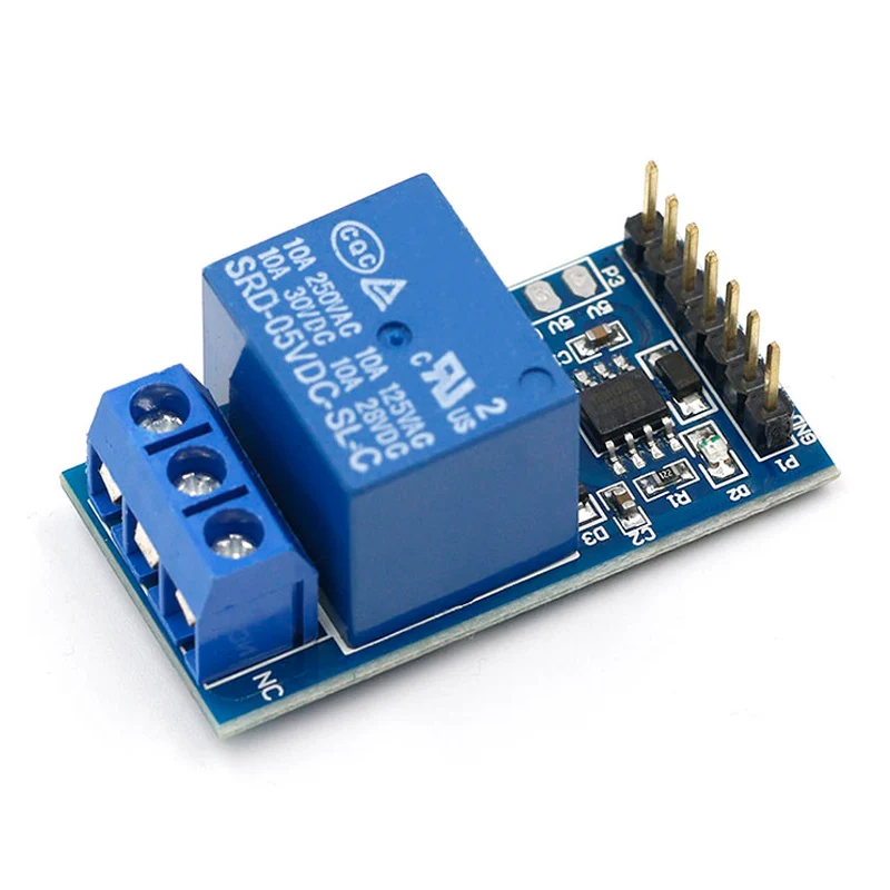 1 way self-locking relay module long lock delay self-locking mode with single chip microcomputer source code