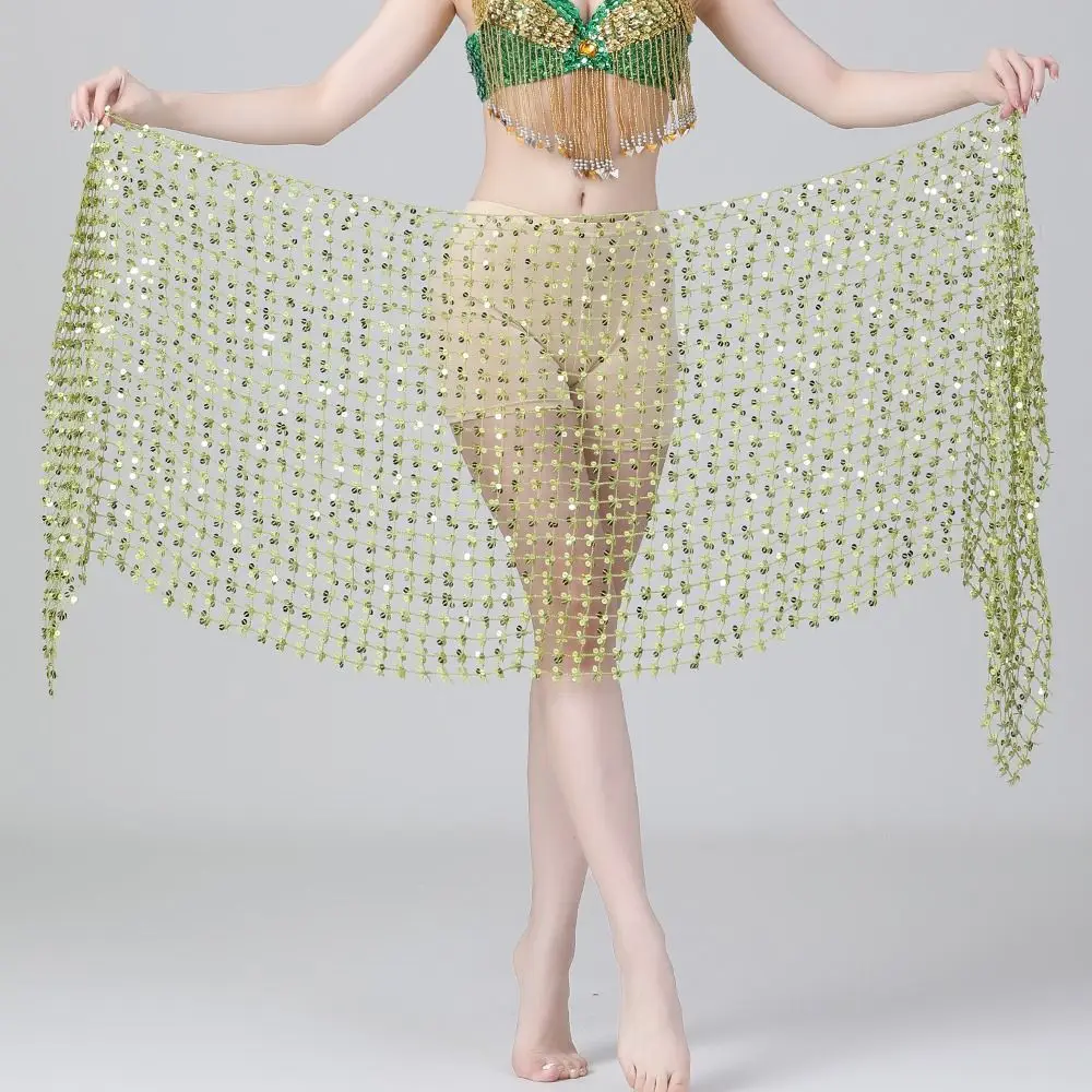 لامعة الترتر حزام الرقص الشرقي الجوف خارج متعدد الألوان الرقص الشرقي وشاح شرابة الرقص اكسسوارات أزياء الرقص الشرقي للنساء