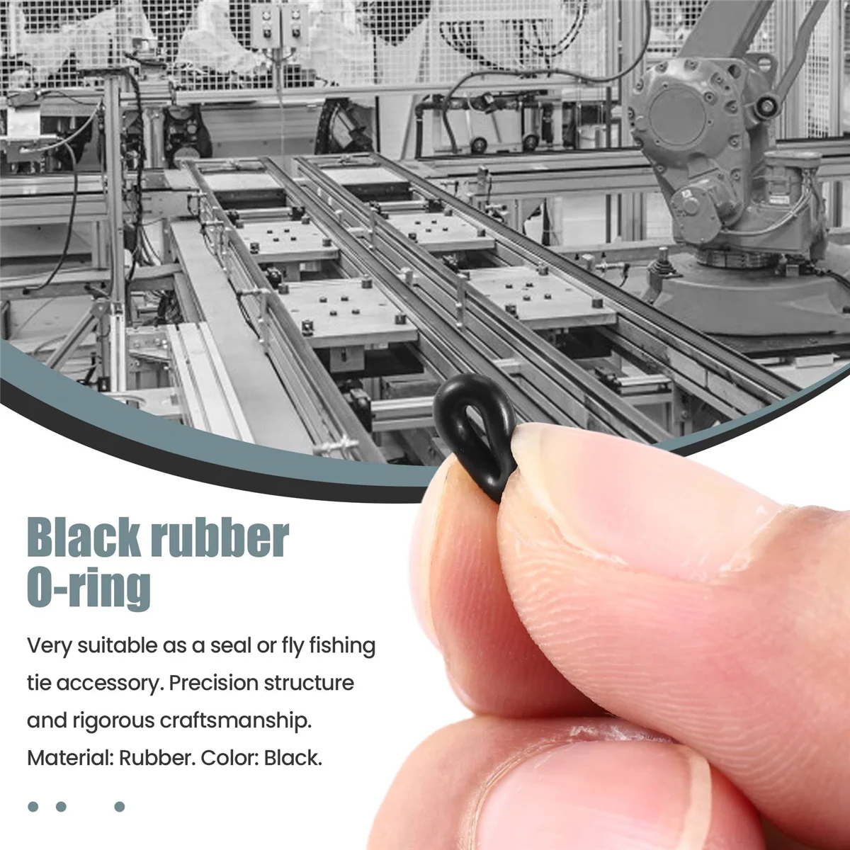 

30 Pcs 2.5mm x 6.5mm x 2mm Rubber O Rings for Wacky Worm Fishing