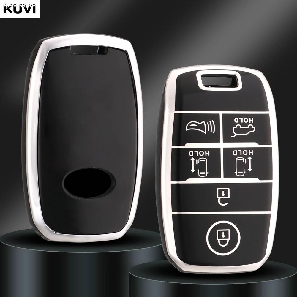 6 Tasten neue TPU Auto Remote Key Case Cover Shell für Kia Sedona Grand Carnival Sorento L580 schlüssel lose geschützte Anhänger Zubehör