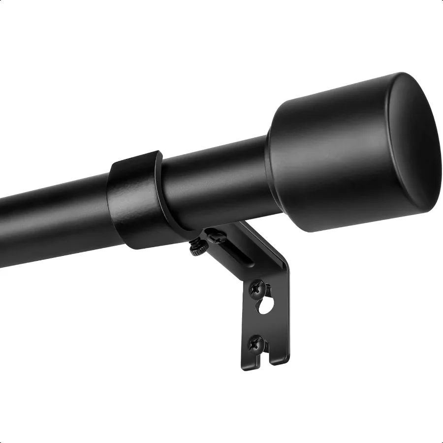 

1 Diameter Curtain Rods Itself is 30 to144 inch 1 Pack Fit 30142 inch 66 to 120 inch Window with Heavy Duty Adjustable Rod Matt