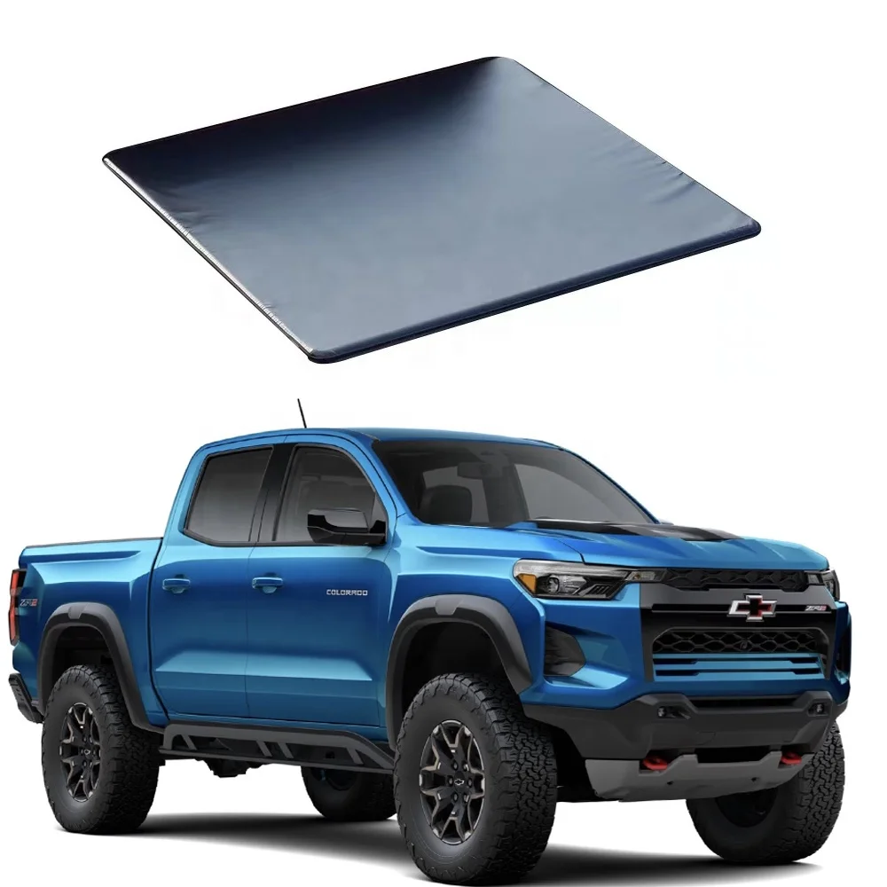 Low Profile Roll Up Tonneau Cover Soft pickup truck cover for 2019 chevy silverado colorado