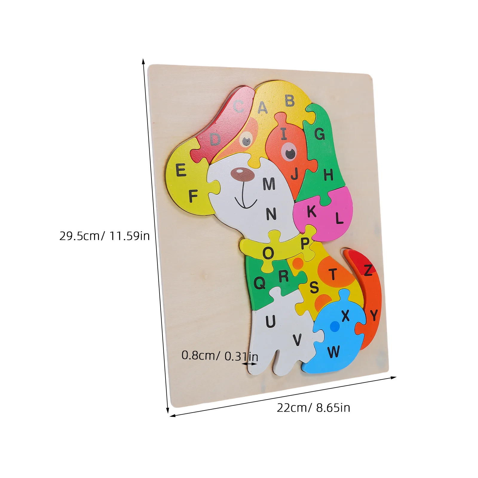 子供の早期教育パズル カラフルな動物の形 早期学習開発 教育的認知遊びセット