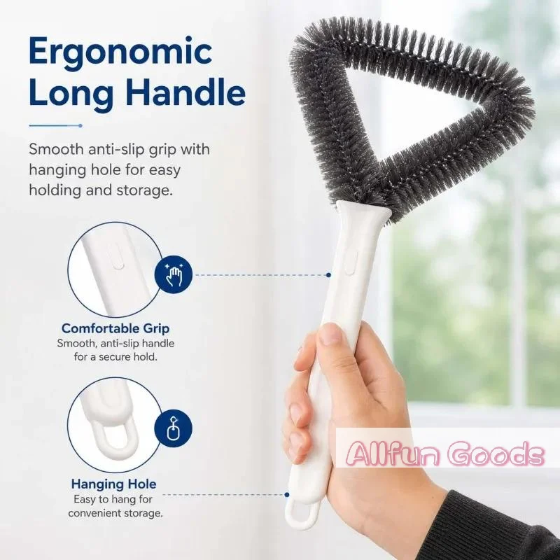 [TG835]Screen Window Cleaning Brush With Stiff Dense Bristles No Need To Remove Screen Perfect For Home Daily Window Cleaning