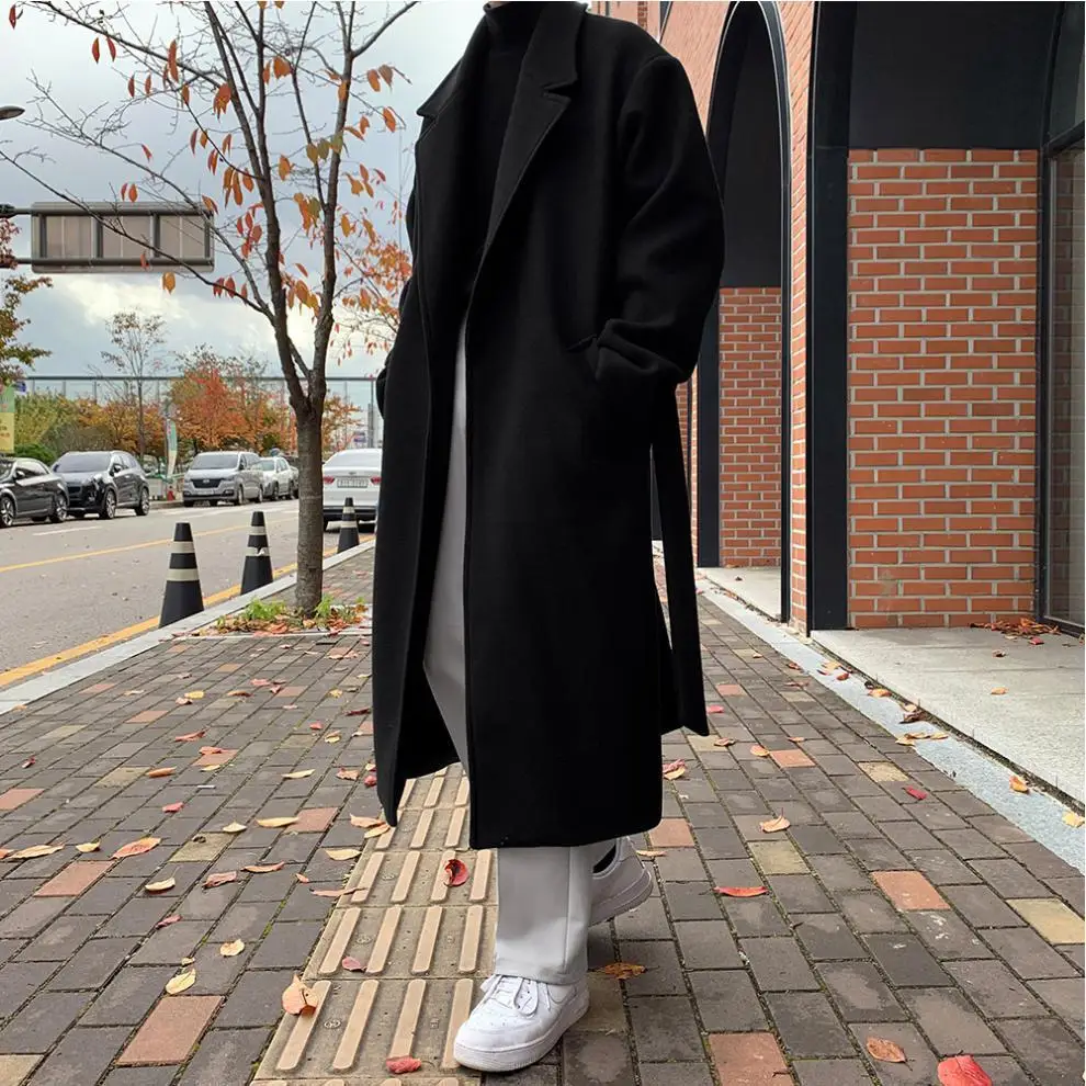 

Trench Coat Army Green Mens Leather Bomber Christmas Unisex Heavy Colorblock Y2K South Simple Purple Holiday Festive Warm Winter