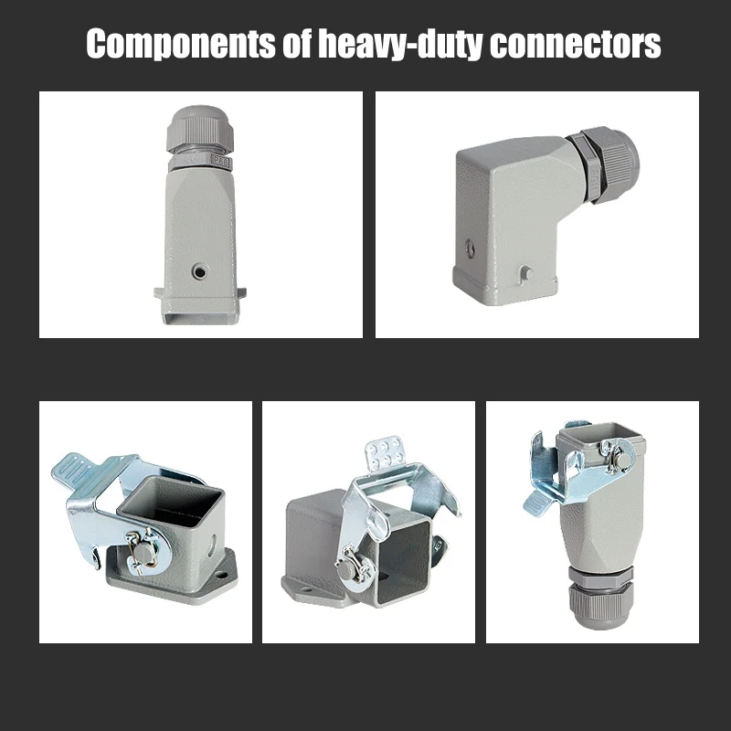 Heavy-duty 6 Pin Cable Connector Waterproof IP65 HDC-HQ-005-5+1 Core Wire Plug HQ-005M/F Male and Female Docking Connectors