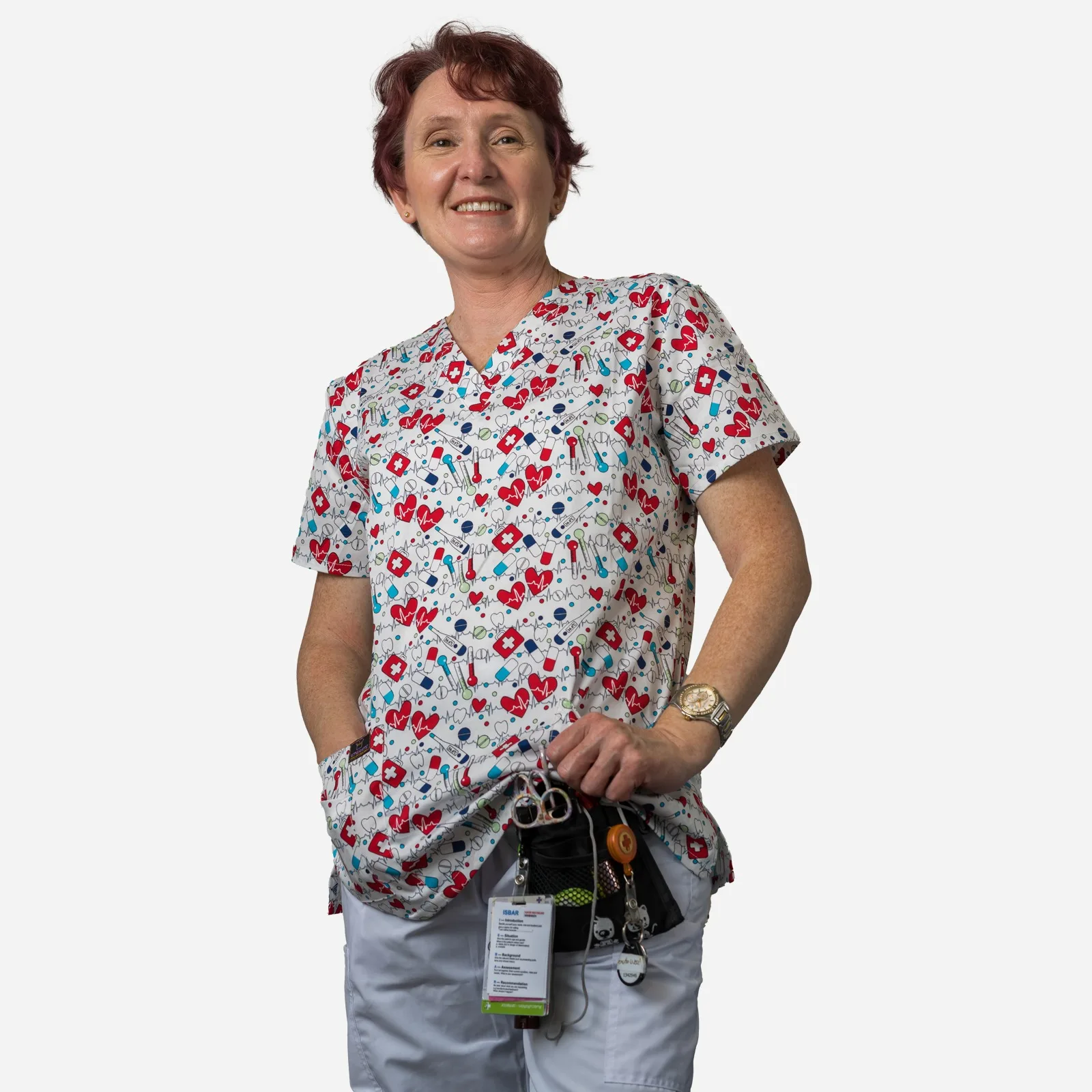 جديد Hennar المرأة فرك الأعلى مع الخامس الرقبة 100% القطن الطبية فرك القمم XXS إلى 5XL