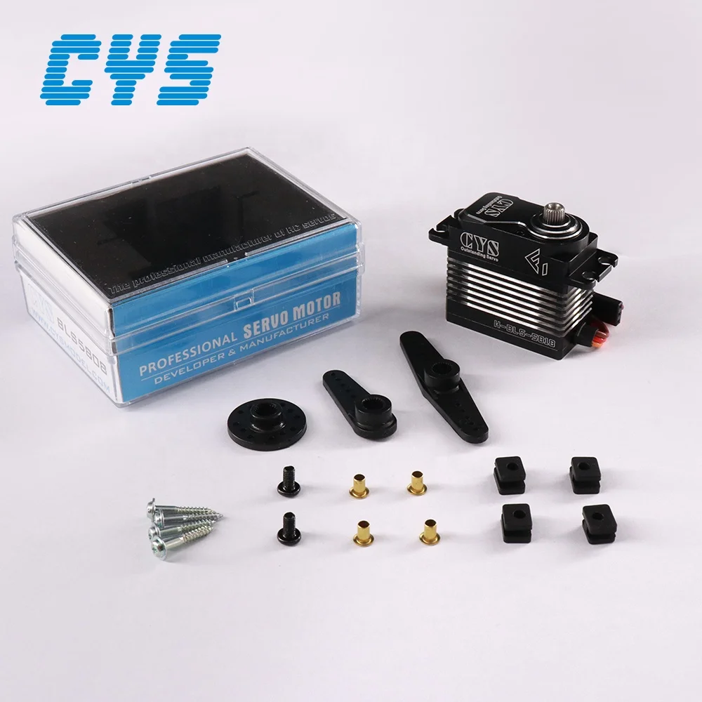 CYS-BLS5818 72g 12kg High Torque CNC Aluminum Case 25T Metal Gear Digital Servo for 700 Helicopter