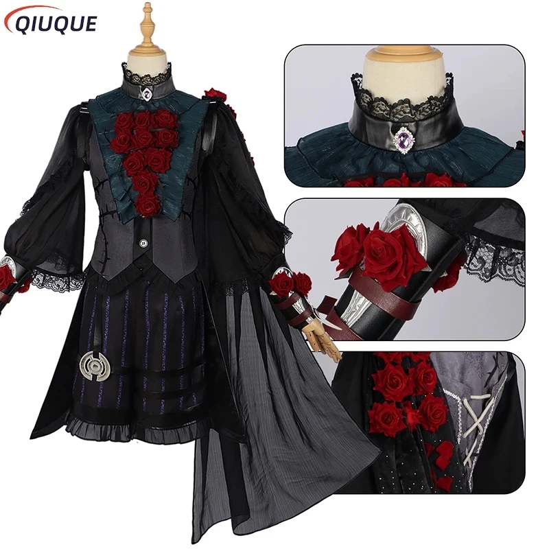 Costume de cosplay Identity V : Patient Emil, Psychologue Ada Mesmer – Perruque, Chaussures, Tenue de fête pour femmes et hommes, Halloween, Carnaval