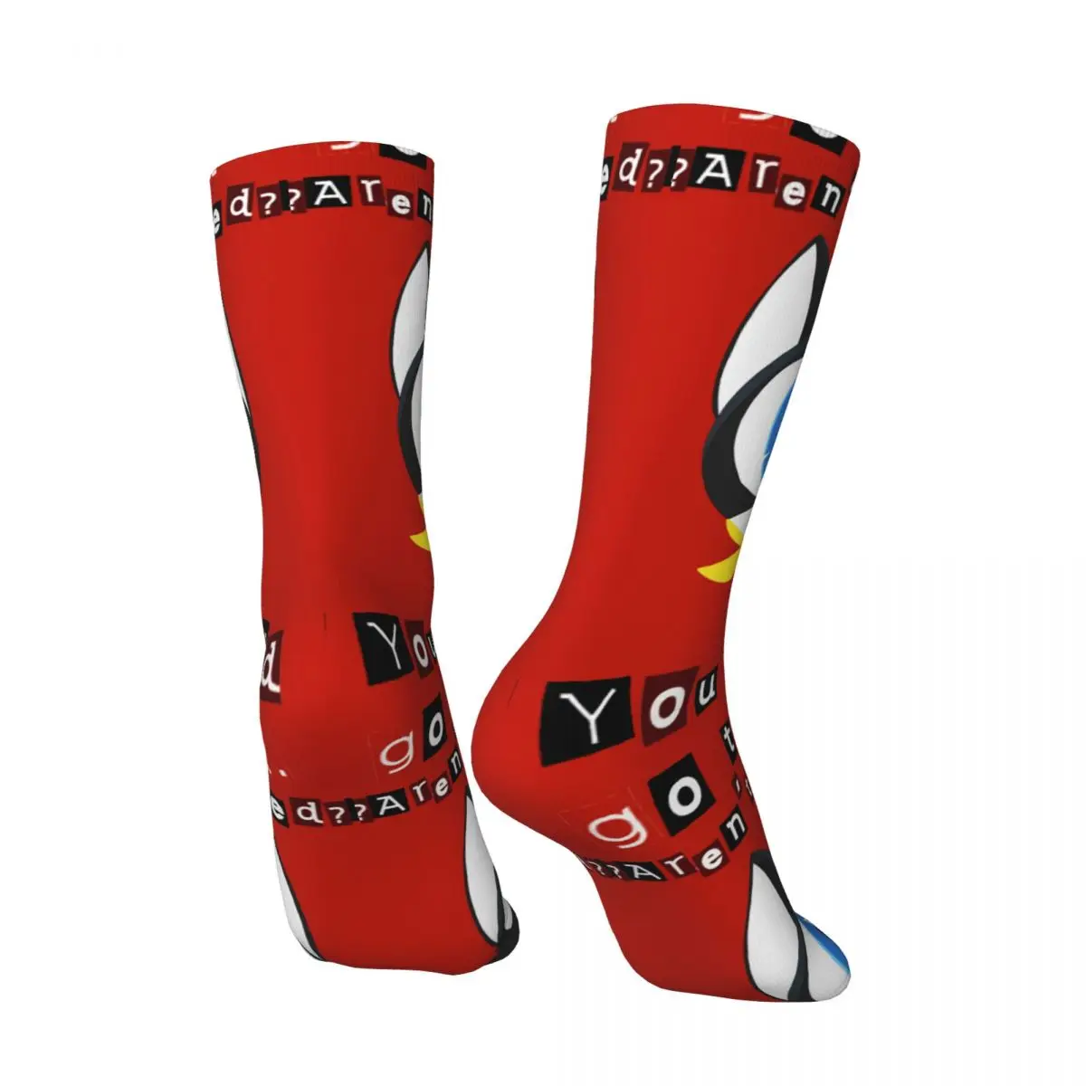 Happy Funny Men's compression Socks Morgana You Should Go To Bed Classic Vintage Harajuku Persona Series Game Hip Hop Crew Sock