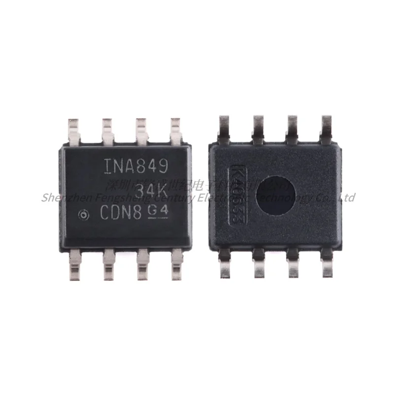 INA849DR INA849 SOP-8 Ultra-Low Noise 1nV/√Hz High Speed 28MHz, 35V/μs Precision 35μV Instrumentation Amplifier Chip New Origina