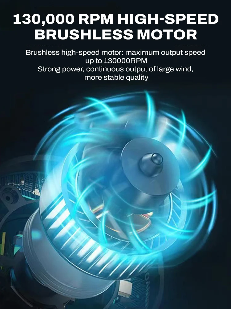 مروحة عنيفة لماكيتا/ميلووكي/ديوالت بطارية 18 فولت 210 وات محمولة باليد منفاخ هواء قوي مجفف للنفخ العنيف بدون بطارية #4