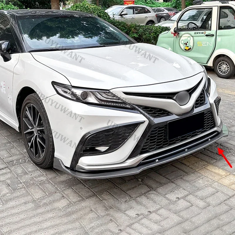 For Toyota Camry XV70 Sport 2021 2022 2023 Car Front Spoilers Improve Vehicle Stability Bumper Splitter Car Accessories