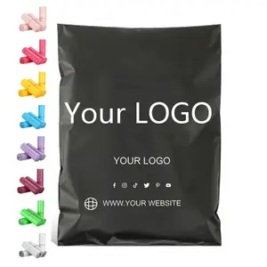 50 Custom red Poly Mailers Bag Shipping Bags with One Color Logo, Matte Finished Postage Bags, Degradable Bags, Recyclable Bags hotsell