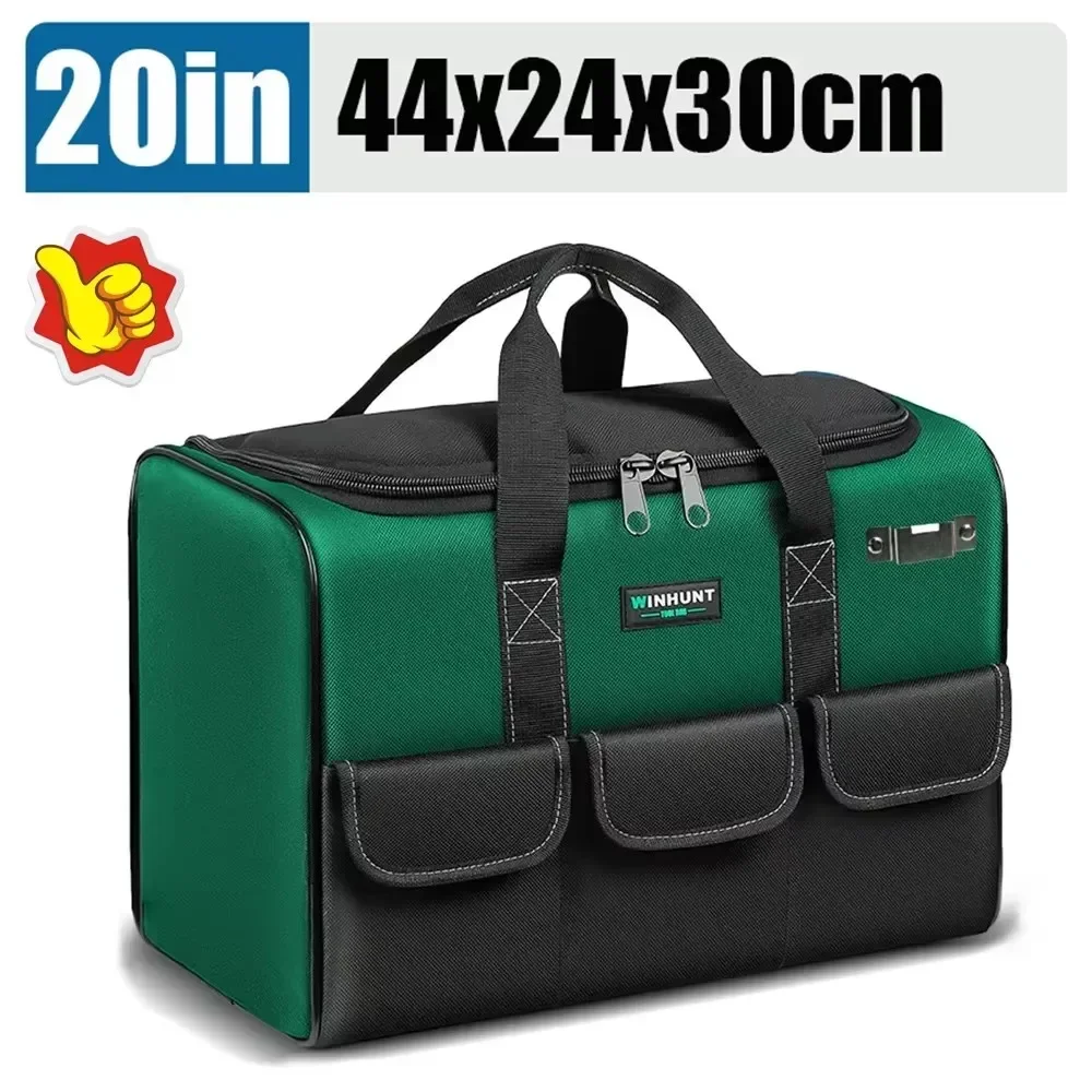 Imagem -02 - Capacidade 1680d Oxford Pano Quadrado Bolsa de Ferramentas com Multi Bolsos à Prova Impermeável Água Ferramenta Organizador Bolsa Ferramentas Eletricista 30 Mais