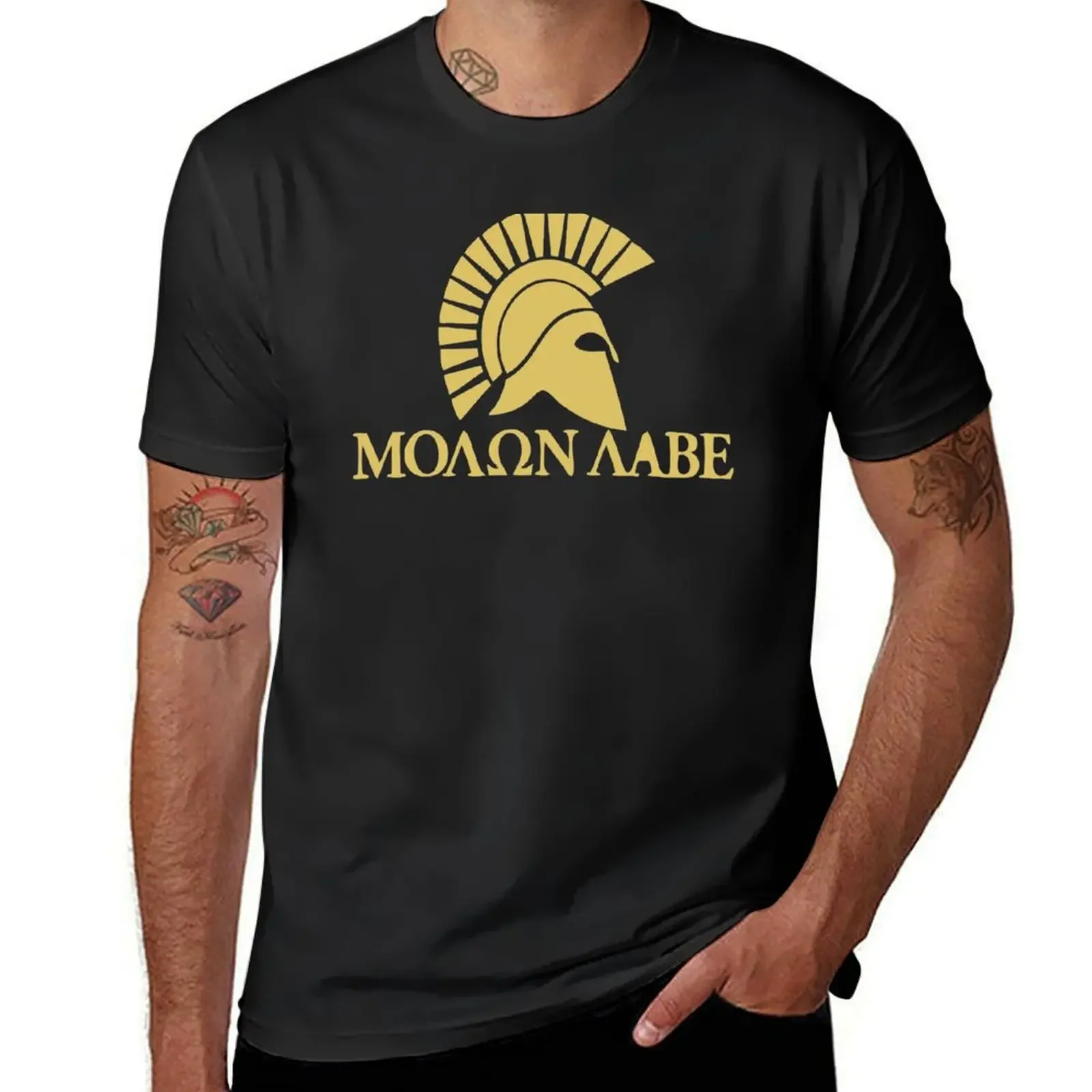 

Molon Labe T-Shirt summer clothes man clothes quick-drying mens graphic t-shirts funny