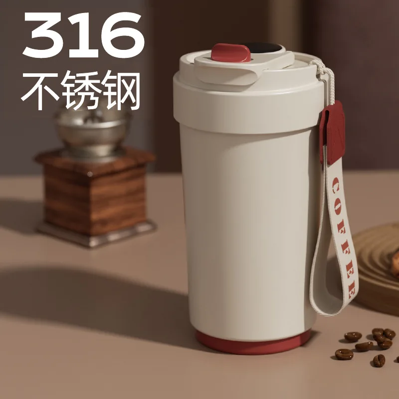 

Portable Coffee Mug Cup Thermos Led Digital Temperature Display Thermal Mug Vacuum Travel 316 Stainless Steel Mug 410ML