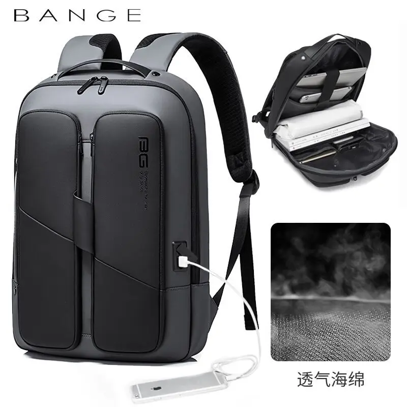 2023 New Men Anti Theft Waterproof Laptop Backpack 15.6 Inch Daily Work Business Backpack School back pack mochila for Men