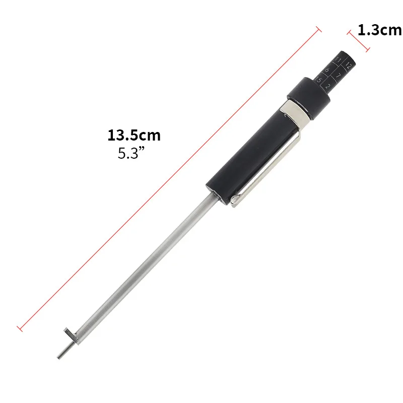 Brake pad gauge scale
