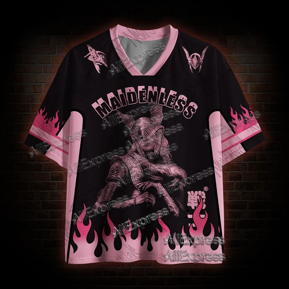 (ZZ) New Dark Series, Street Trendy Quick Drying Mesh Jersey, Sports Breathable Adult V-neck T-shirt, Handsome and Comfortable