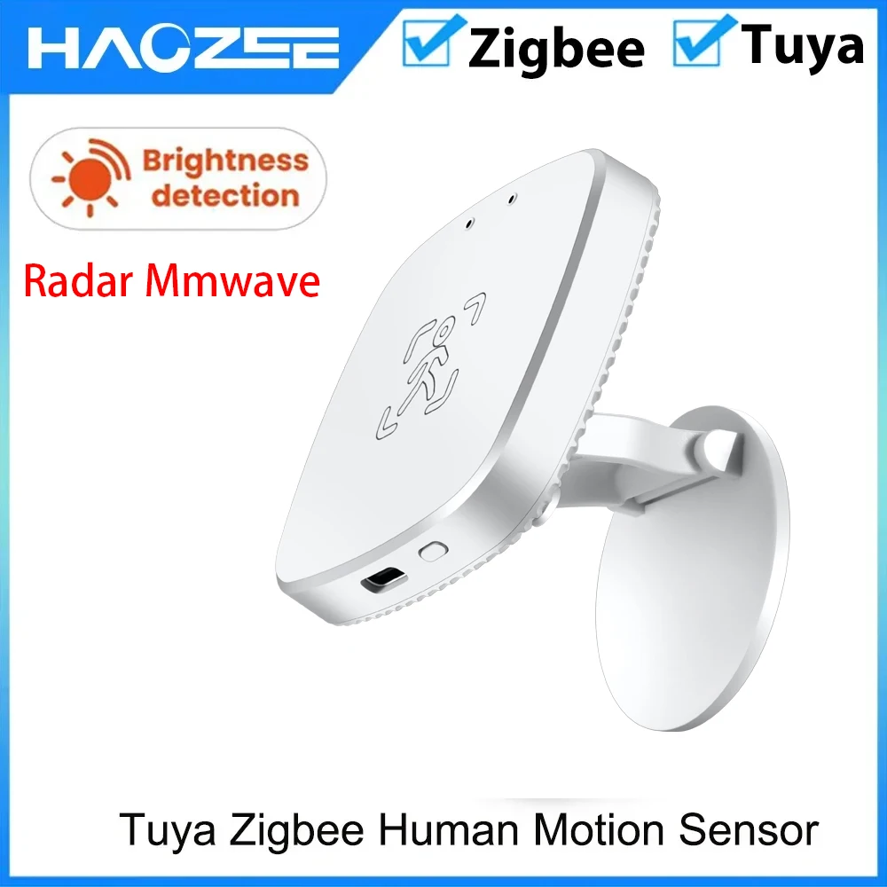 Tuya Smart Zigbee Human Presence Sensor Millimeter Radar Wave Motion Detector Work With Tuya Hub